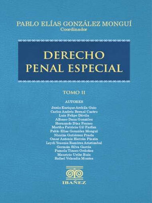 cover image of Derecho penal especial